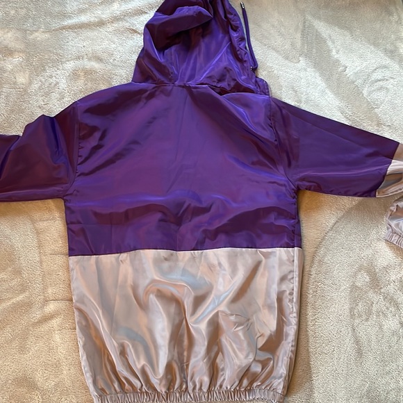 Small Purple & Gray Zip Up Windbreaker - Picture 4 of 4